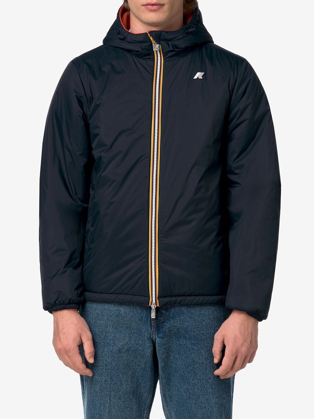 Giubbotto K-Way JACK SPACER NYLON DOUBLE Uomo - Arancione