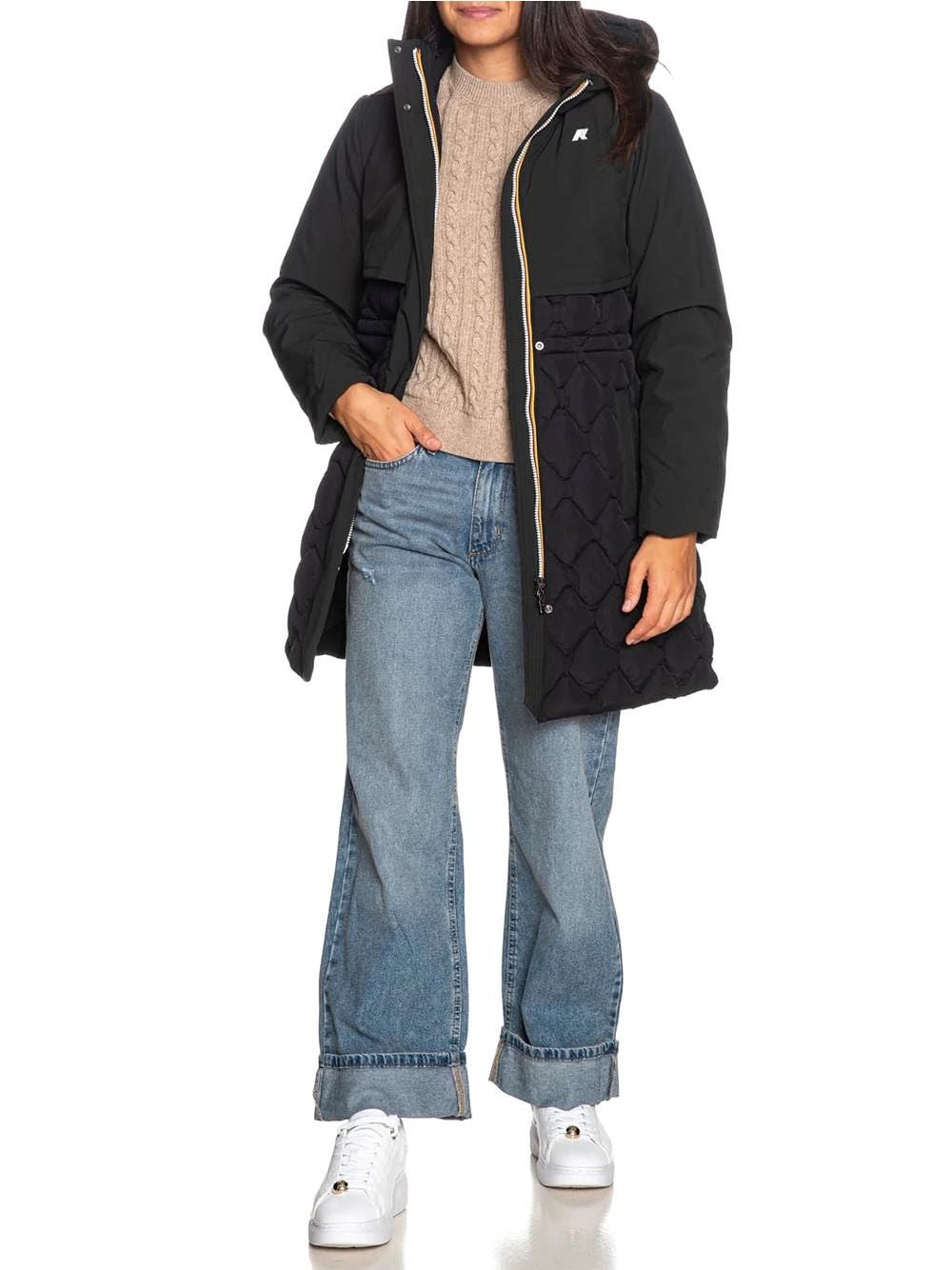 Giubbotto K-Way SIPHELLE HYBRID WARM SHELL Donna - Nero