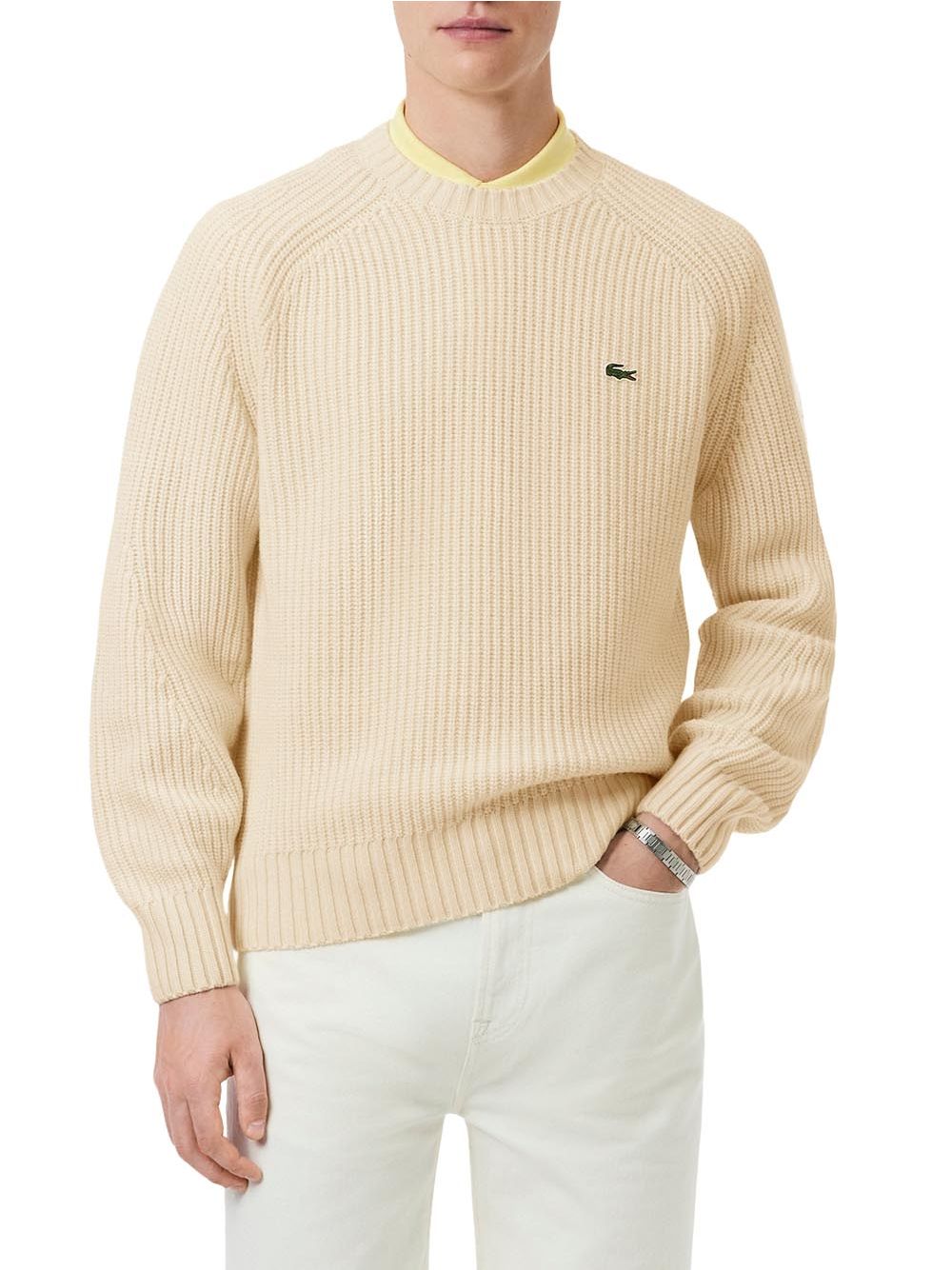 Pullover Lacoste Uomo - Avorio