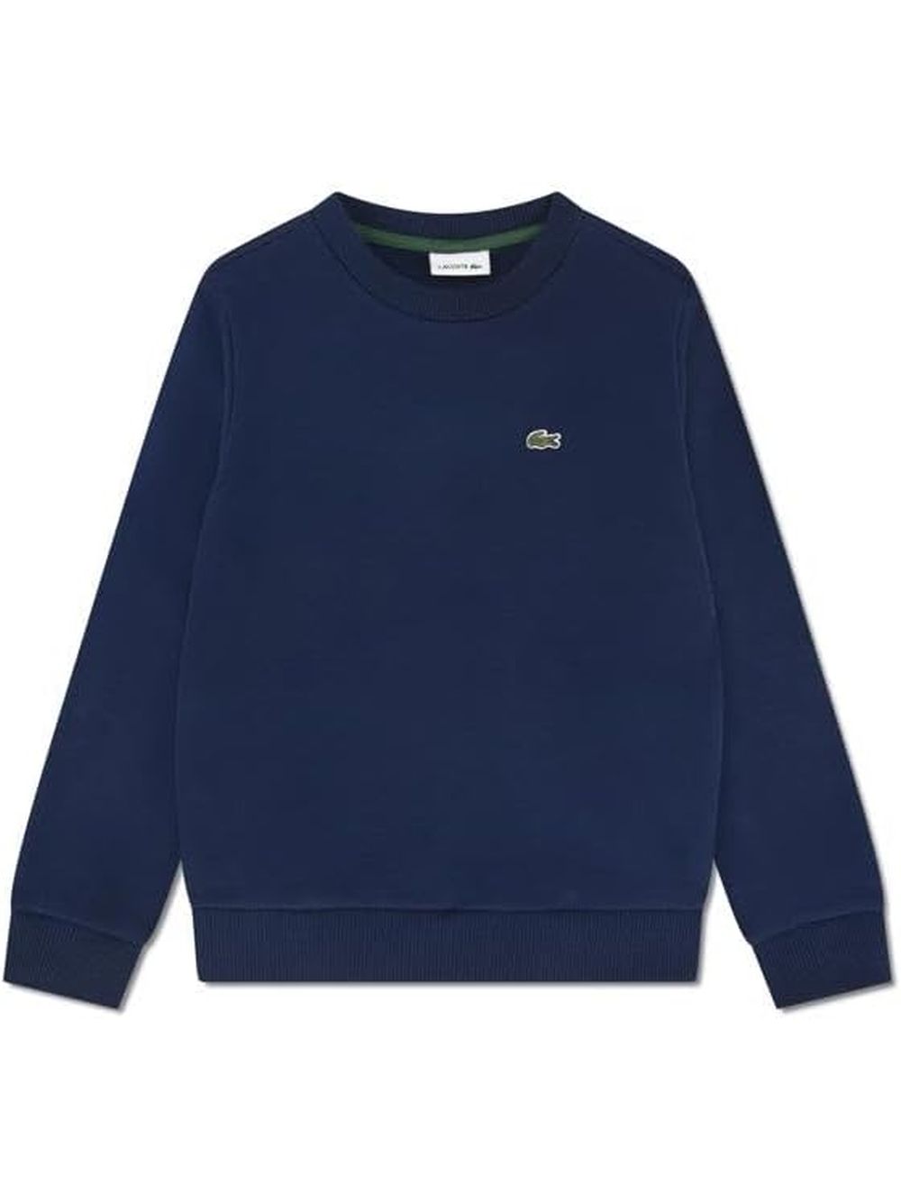 Felpa Lacoste jr core crew Bambino - Blu