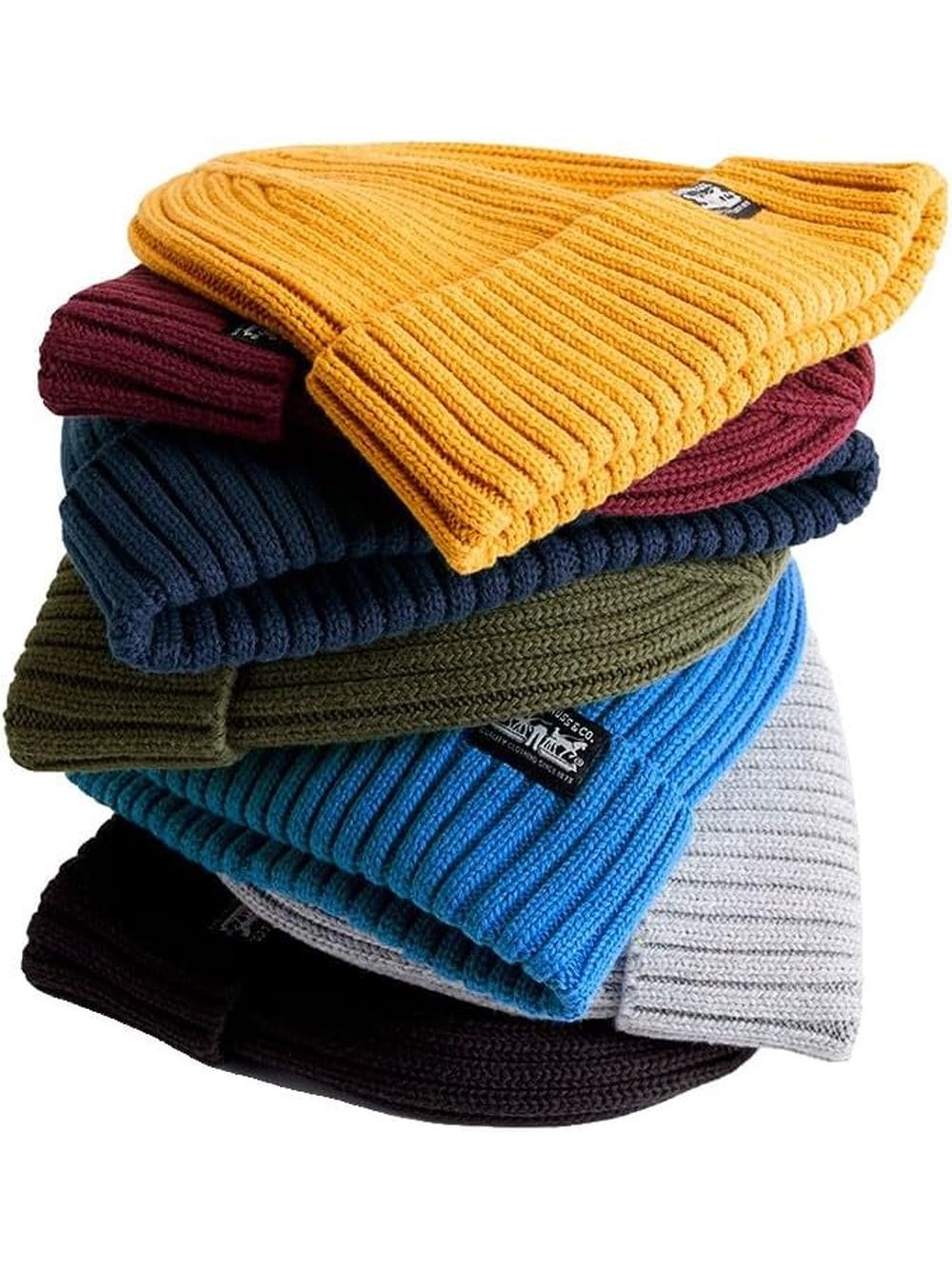 Cappello Levi's SUNSET BEANIE TAWNY PORT Uomo - Nero