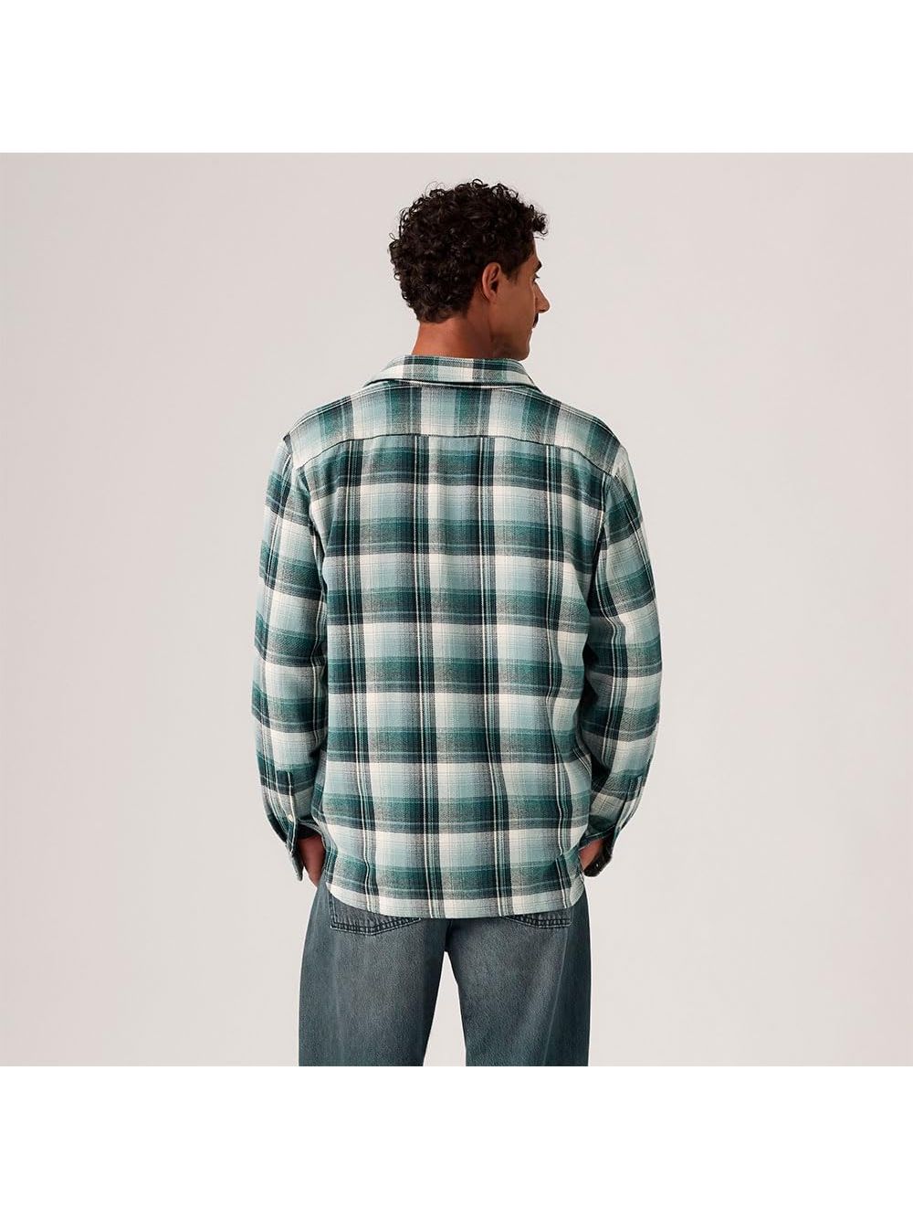 Camicia Levi's JACKSON WORKER EMIL PLAID STORMY SEA PLA Uomo - Blu
