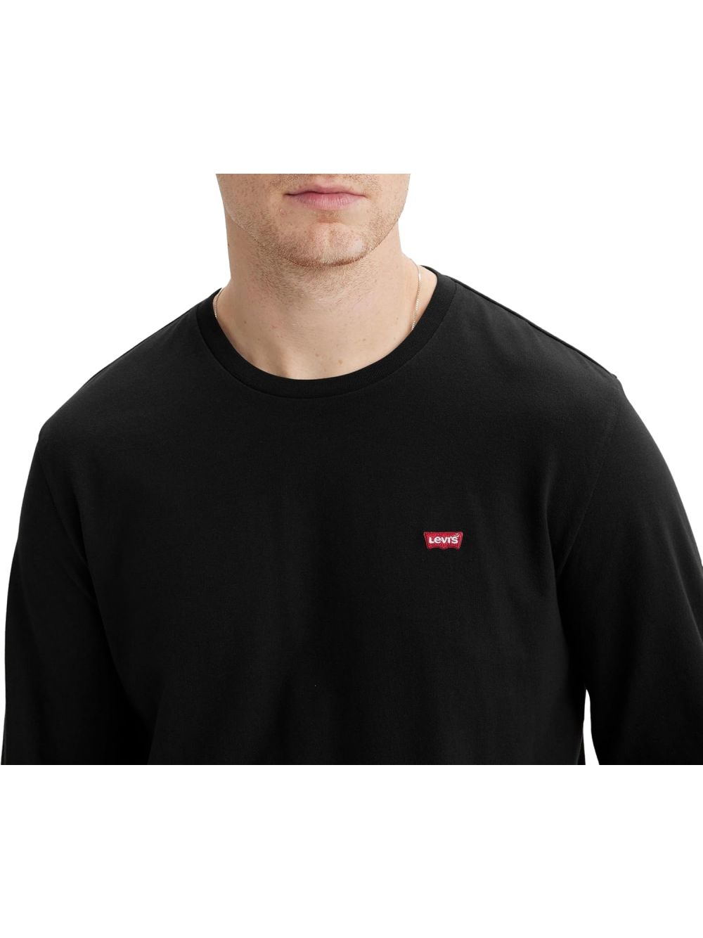 T-shirt Levi's LS ORIGINAL HM TEE MINERAL BLACK JERSEY Uomo - Nero