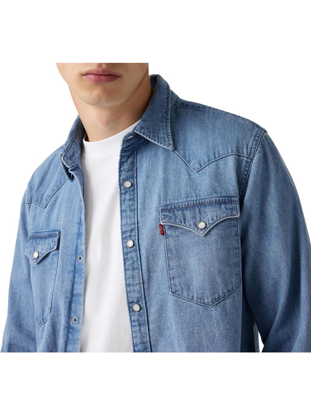 Camicia Levi's BARSTOW WESTERN STANDARD BLUE SKY MOUNTI Uomo - Blu