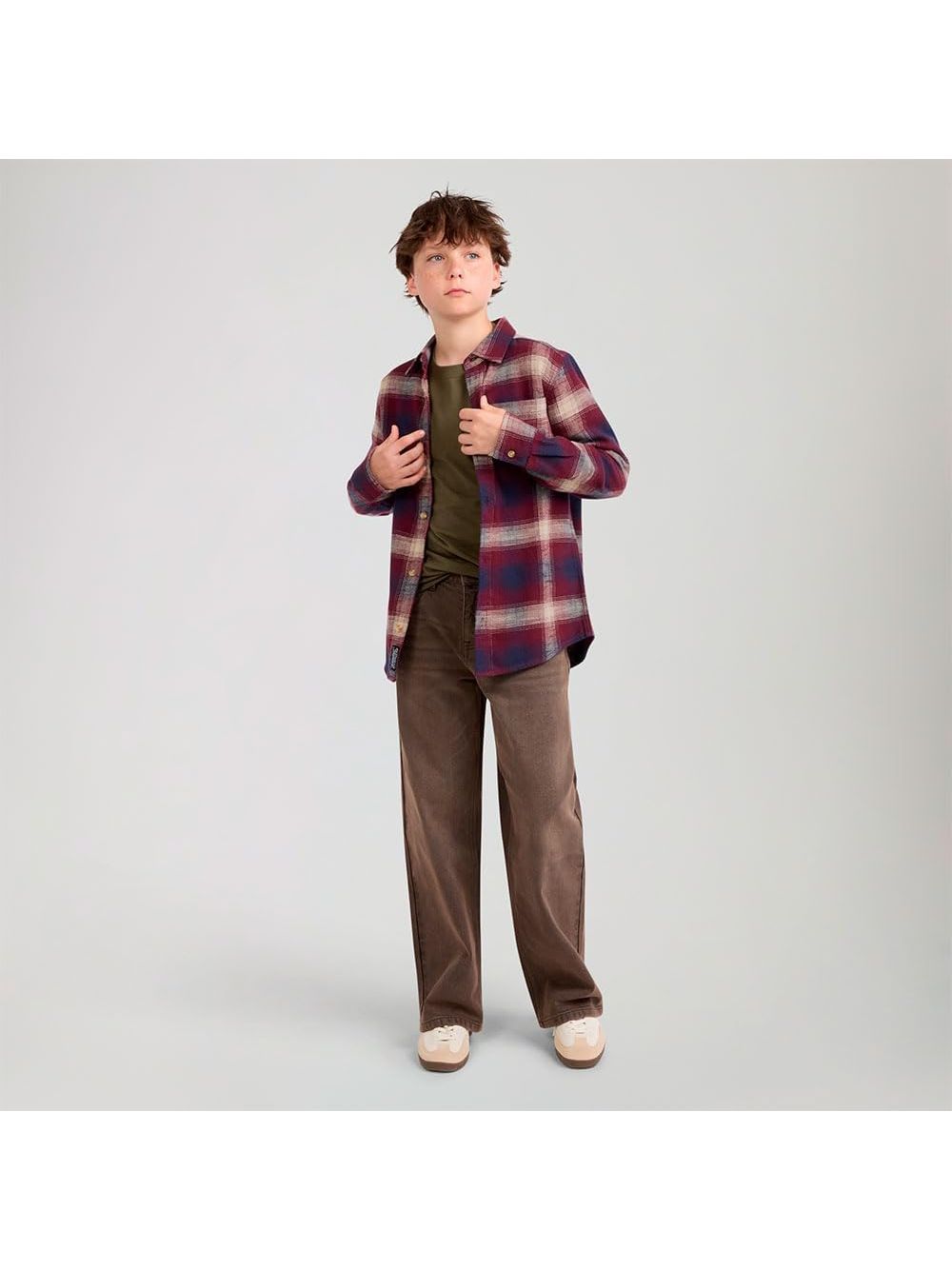 Camicia Levi's SHADOW PLAID SHIRT Bambino - Marrone