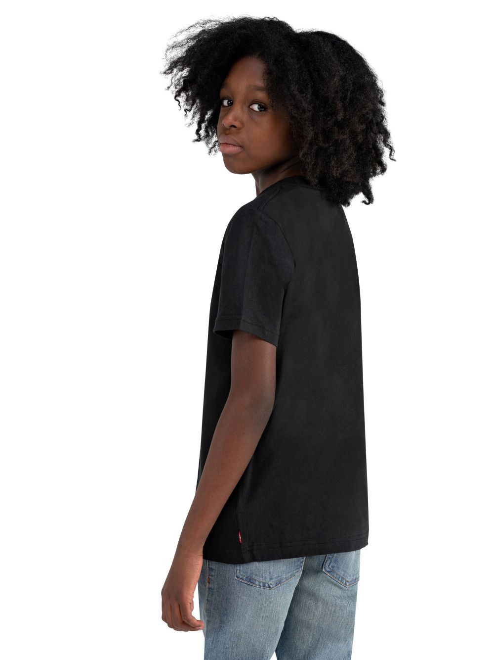 T-shirt Levi's BATWING CHEST HIT Bambino - Nero