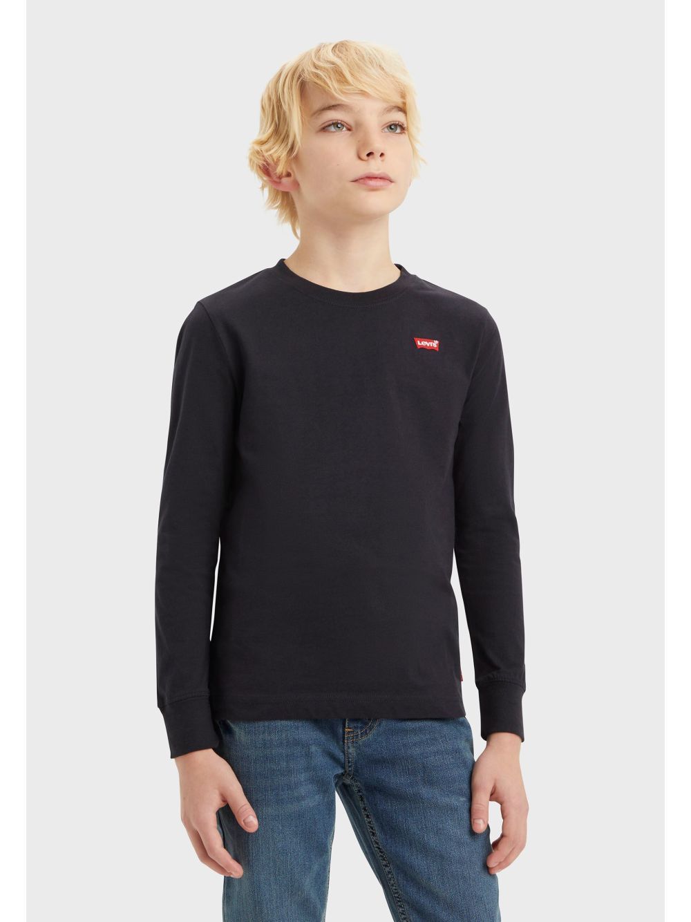 T-shirt Levi's LS GRAPHIC Bambino - Nero