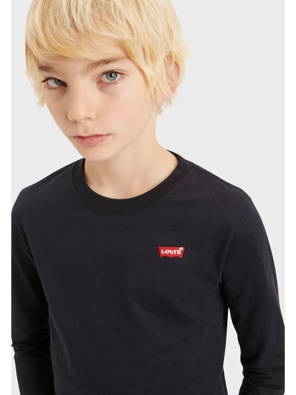 T-shirt Levi's LS GRAPHIC Bambino - Nero