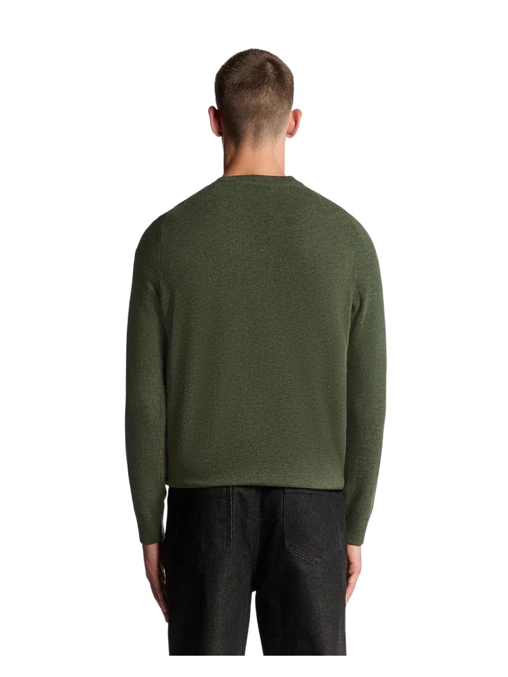 Pullover Lyle & Scott LAMBSWOOL BLEND CREW NECK JUMP Uomo - Verde
