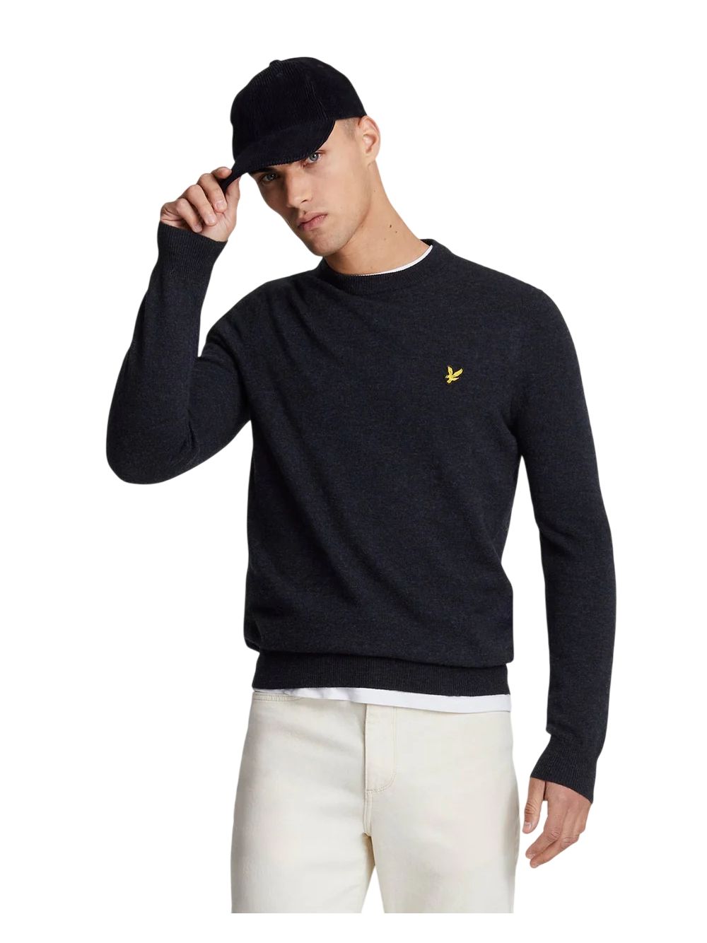 Pullover Lyle & Scott LAMBSWOOL BLEND CREW NECK JUMP Uomo - Blu