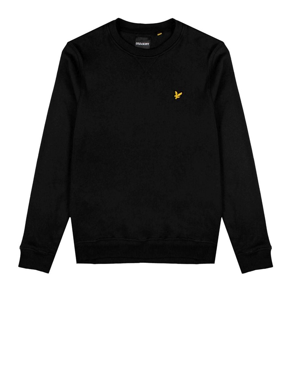 Felpa Lyle & Scott CREW NECK BRUSHBACK Uomo - Nero