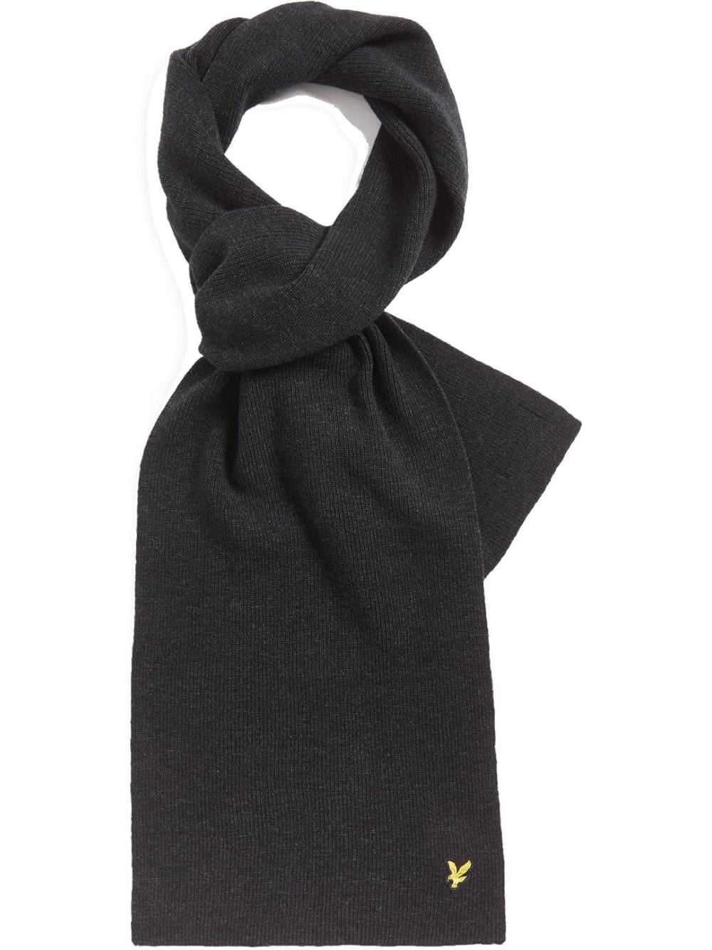 Sciarpa Lyle & Scott LAMBSWOOL RIBBED Uomo - Nero