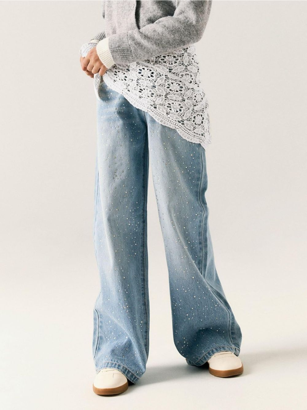 Jeans Name It BELLA WIDE RHINE JEANS 6608-IM Bambina - Blu