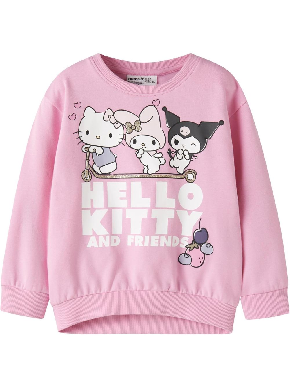 Felpa Name It ABARA HELLOK NREG SWEAT BRU NOOS SKY Bambina - Multicolore