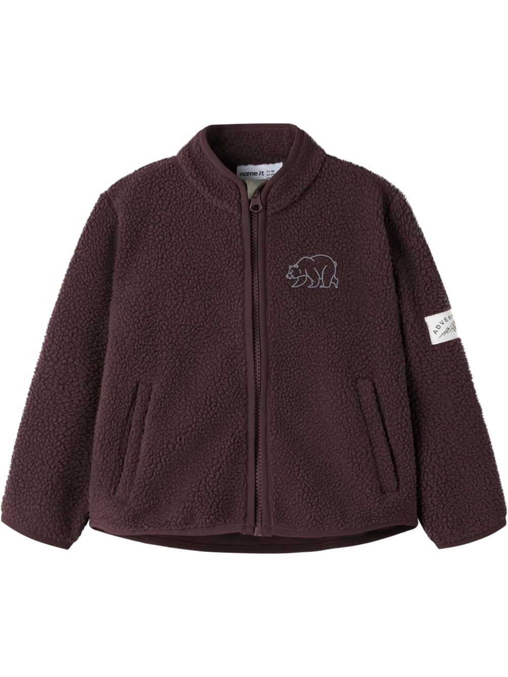 Cardigan Name It OWE LS NREG TEDDY CARD Bambino - Marrone