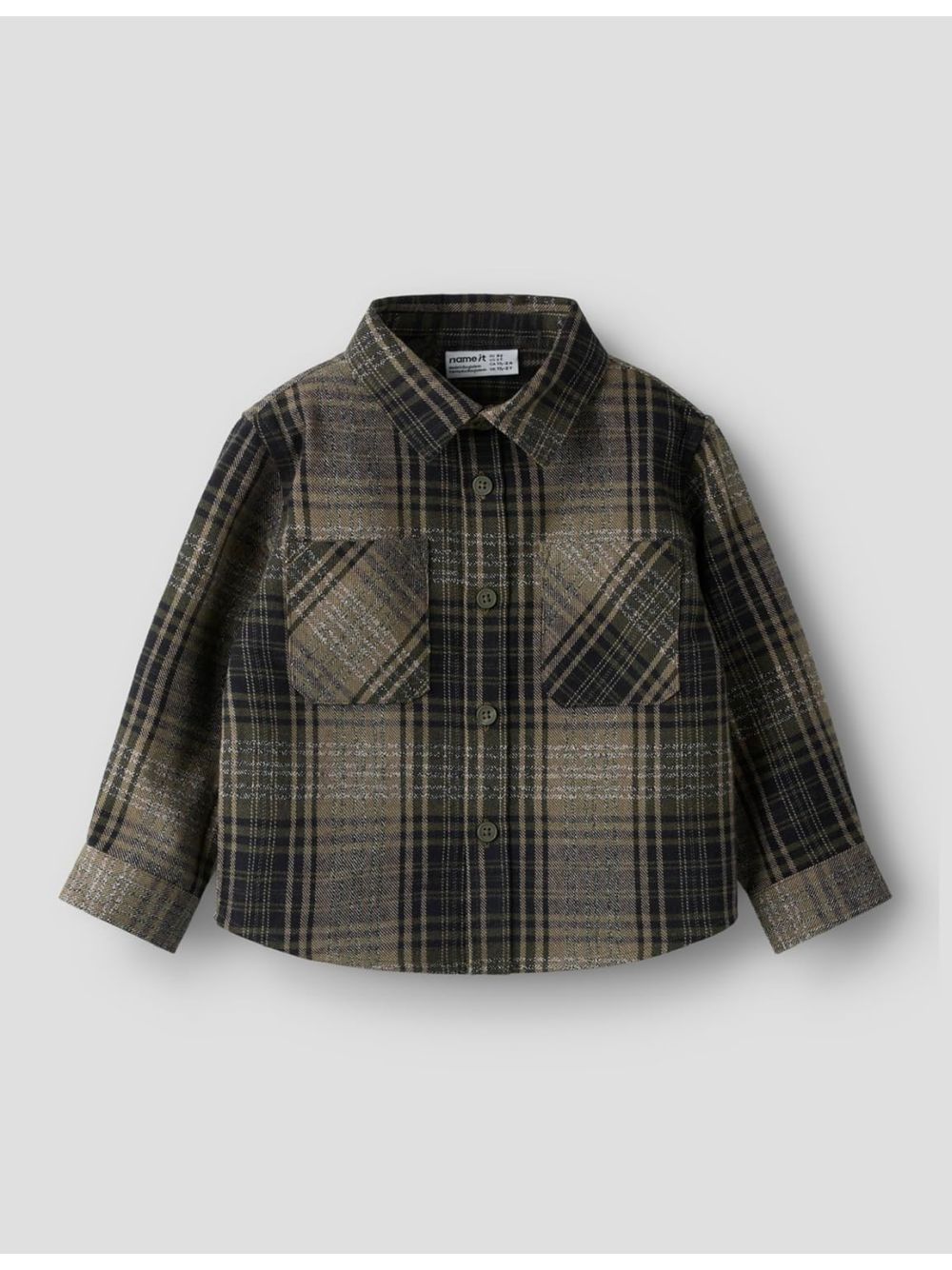 Camicia Name It OAKES LS NREG SHIRT BOX Bambino - Verde