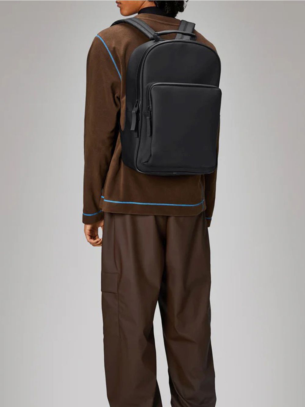 Zaino Rains BOOK DAYPACK LARGE Unisex - Nero