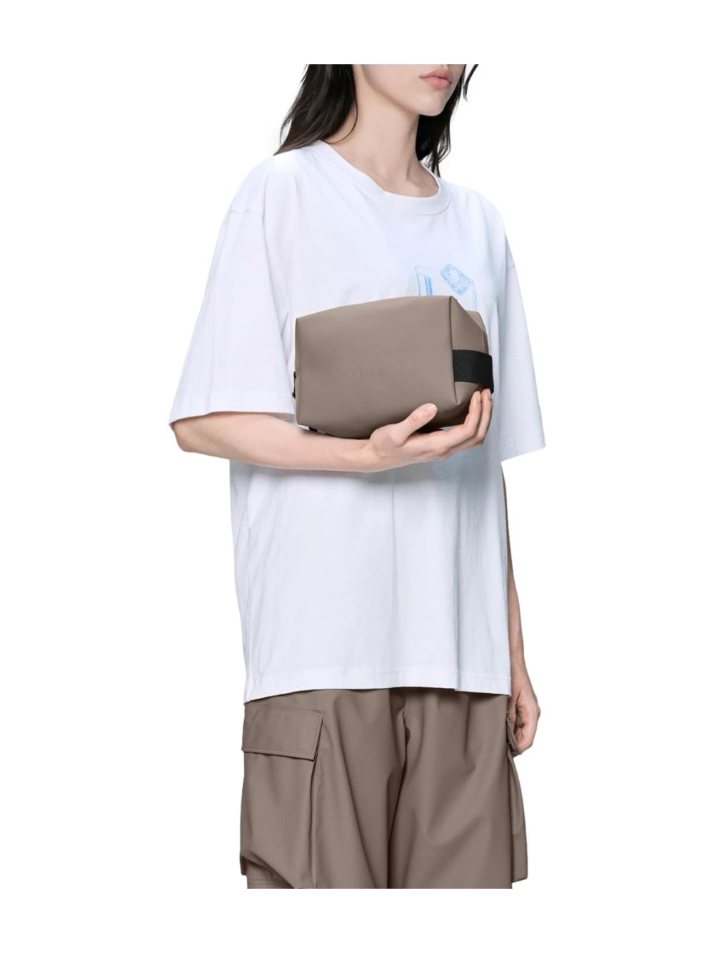 Beauty Case Rains WASH BAG SMALL Unisex - Beige