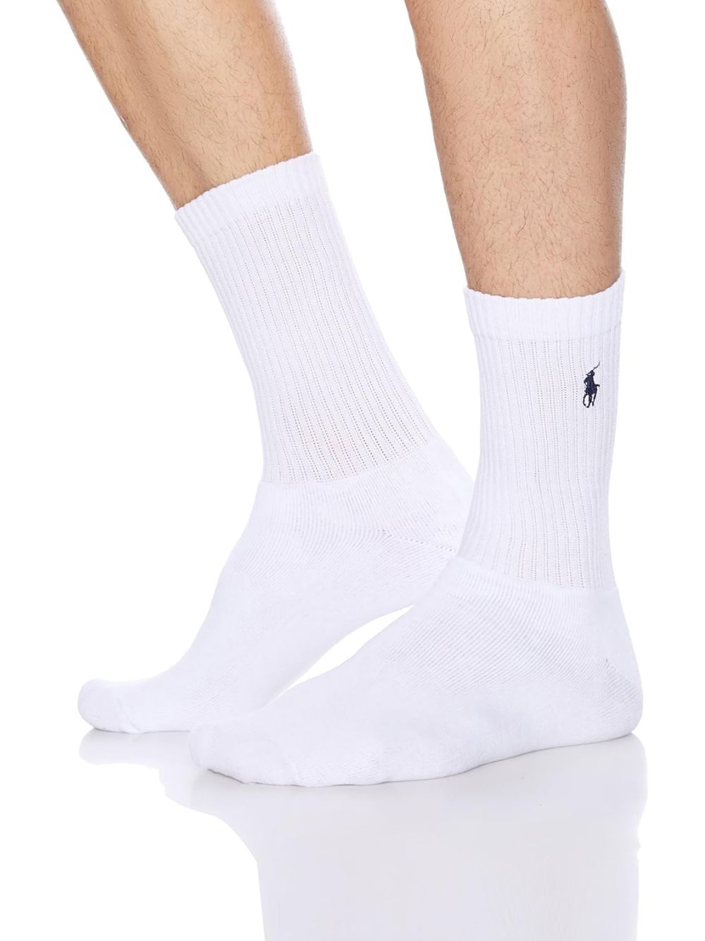 Calze Ralph Lauren CREW W/PP-CREW-3 PACK Uomo - Bianco