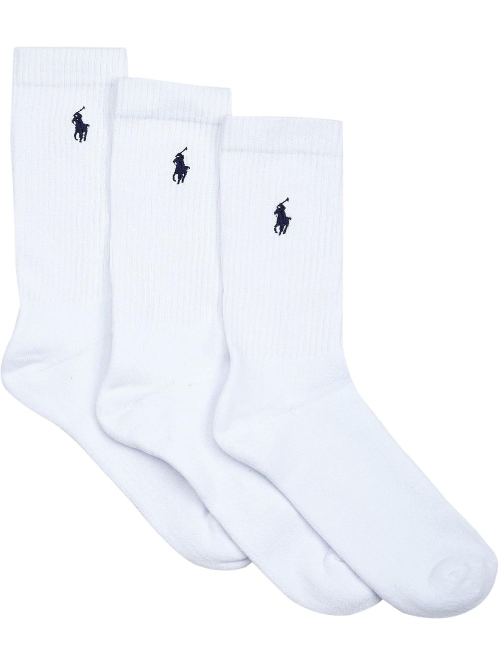 Calze Ralph Lauren CREW W/PP-CREW-3 PACK Uomo - Bianco