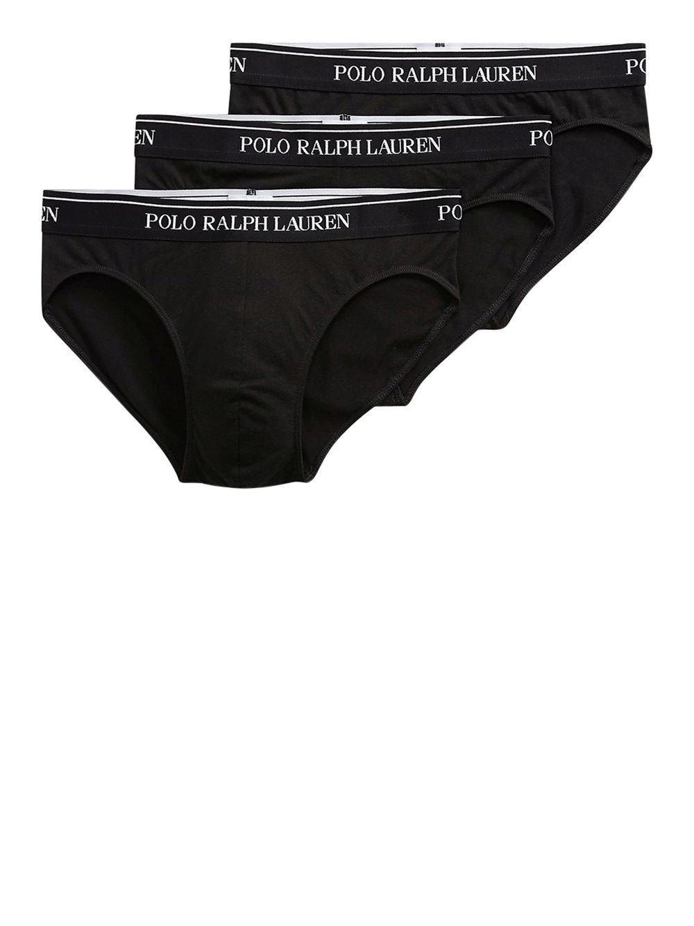 Intimo Ralph Lauren LOW RISE BRIEF 3 PACK Uomo - Nero