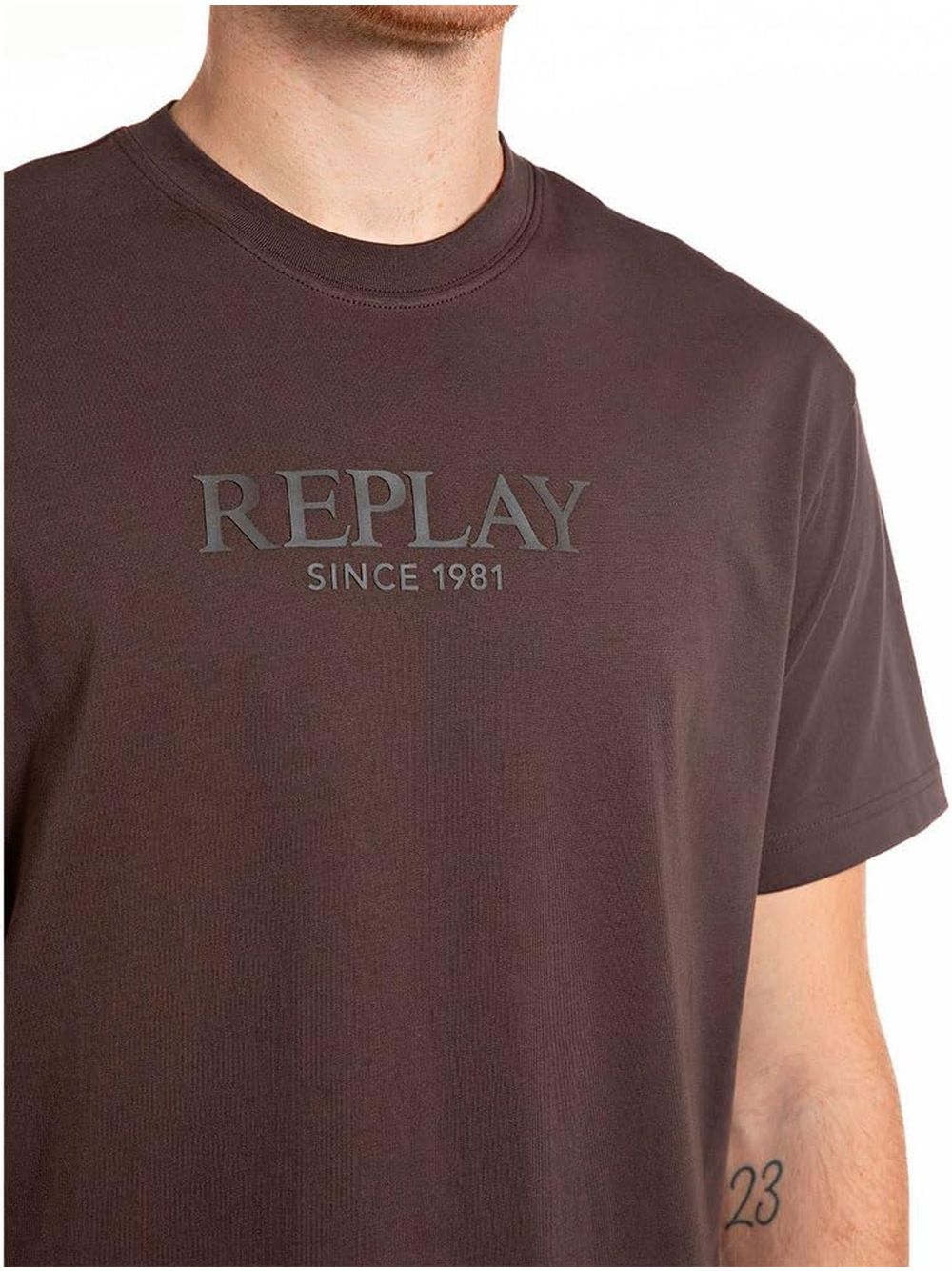 T-shirt Replay Uomo - Marrone