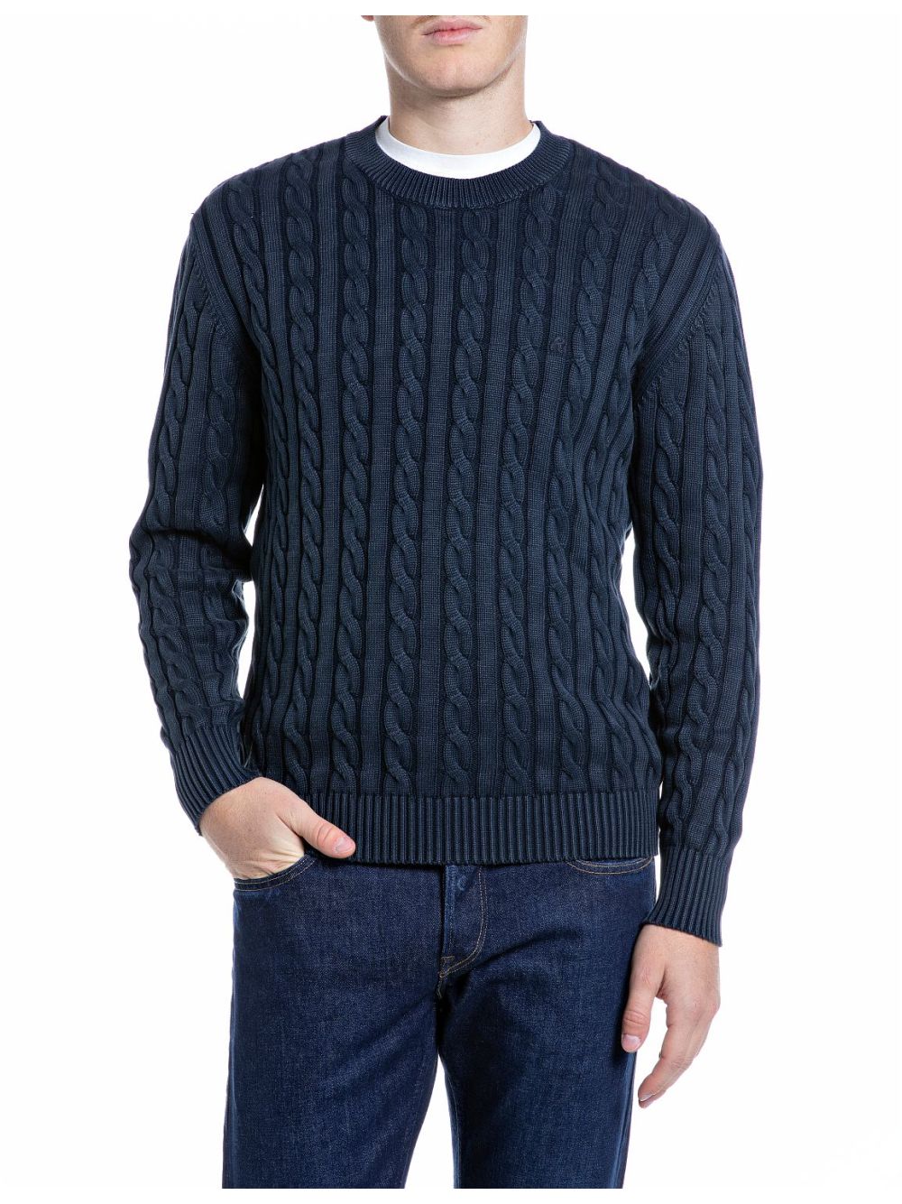Pullover Replay Uomo - Blu Replay Angolo dello Sport