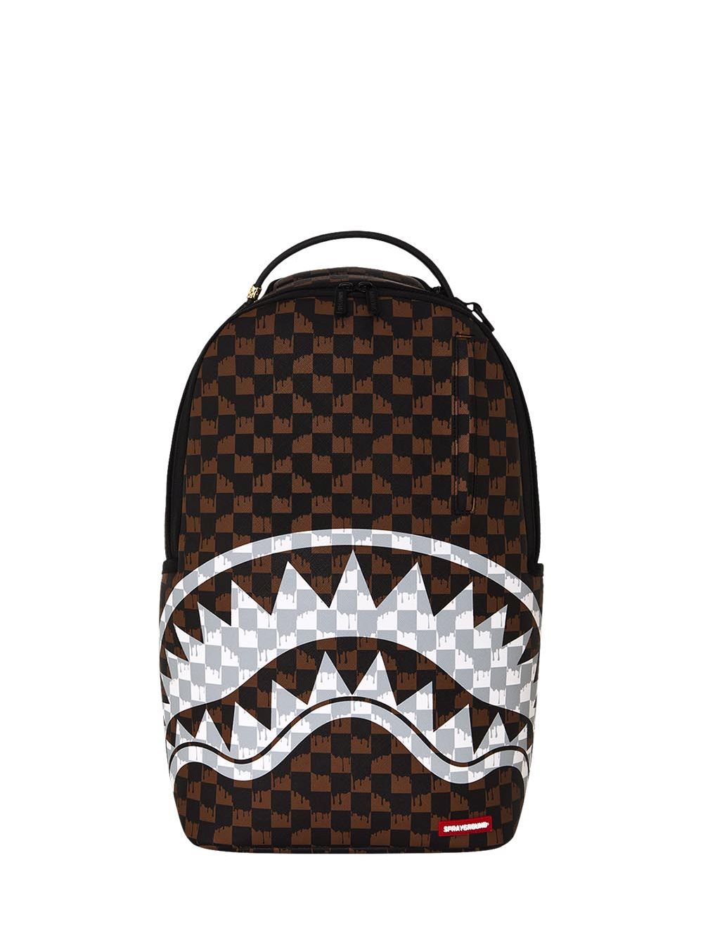 Zaino Sprayground DRIP CHECK SHARK Uomo - Marrone
