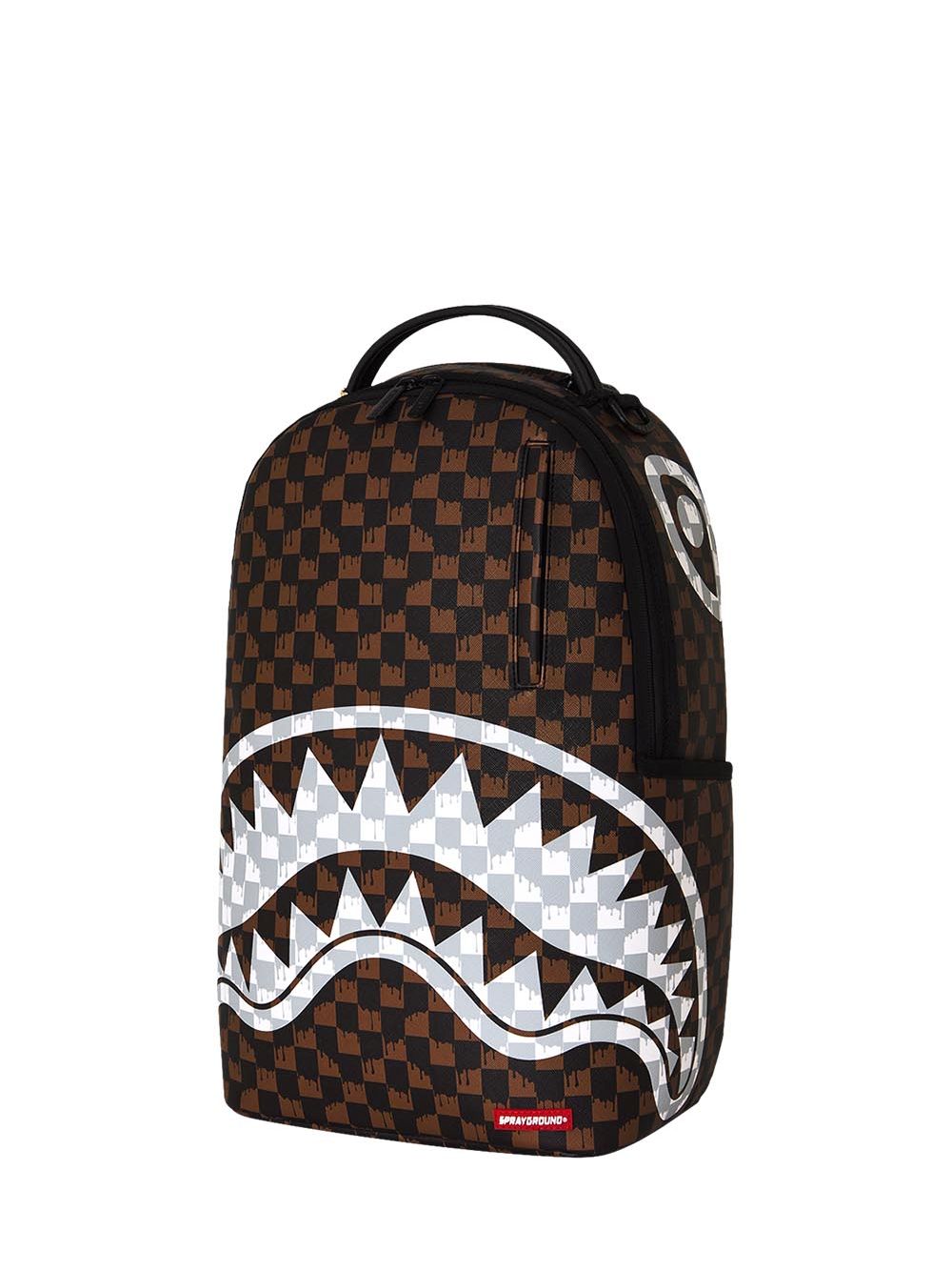 Zaino Sprayground DRIP CHECK SHARK Uomo - Marrone