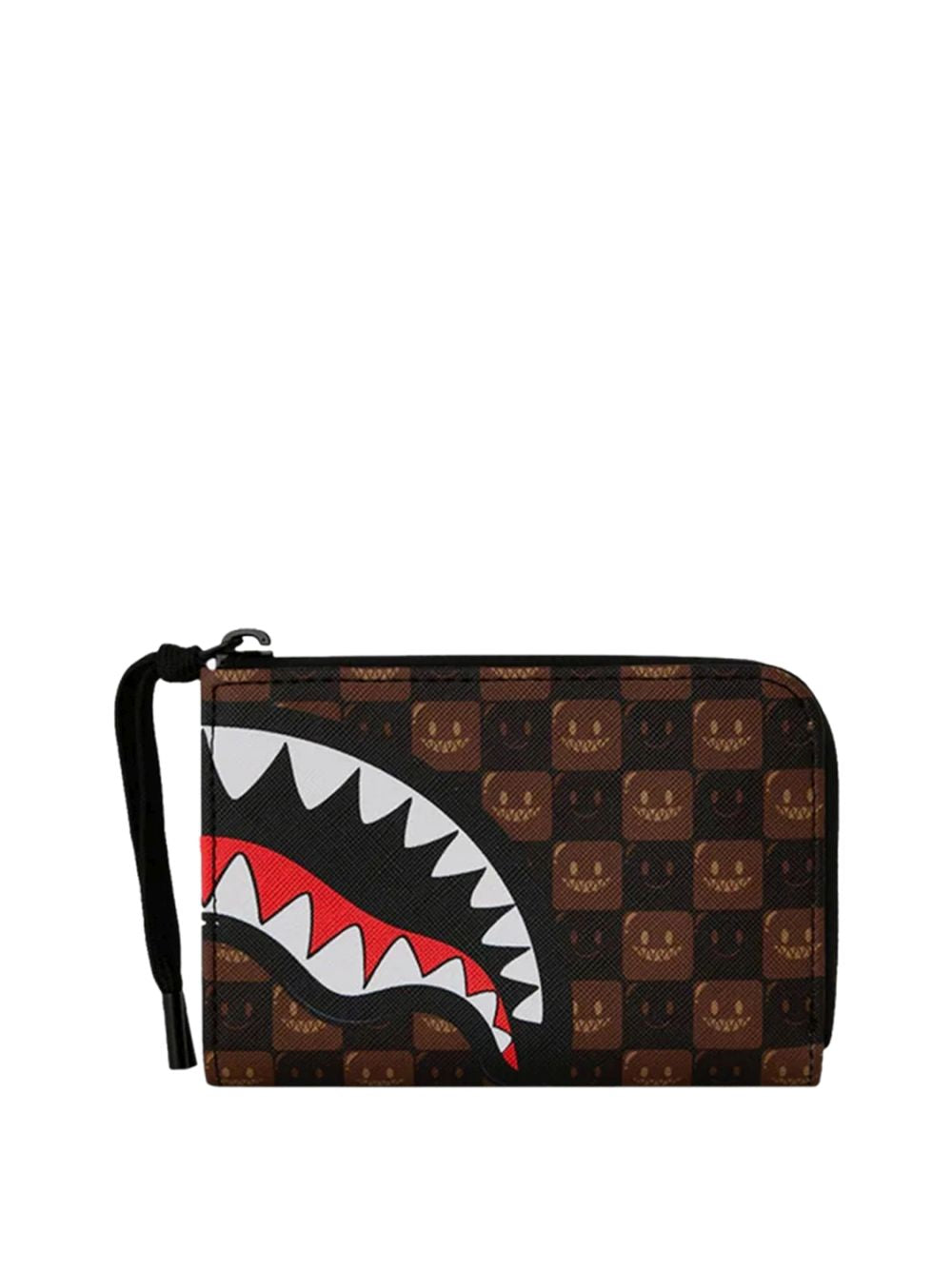 Portafoglio Sprayground SHARKS IN PARIS WTF BUBBLE CHECK Uomo - Marrone