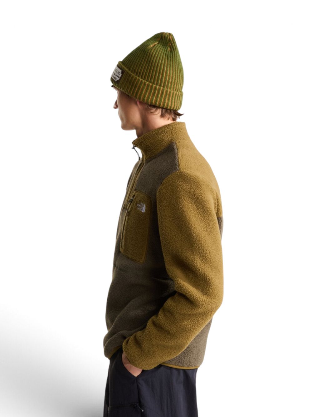 Pile The North Face YUMIORI 1/4 ZI Uomo - Verde