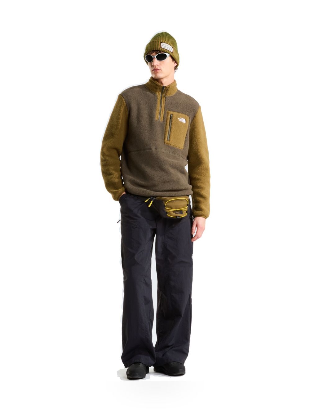 Pile The North Face YUMIORI 1/4 ZI Uomo - Verde