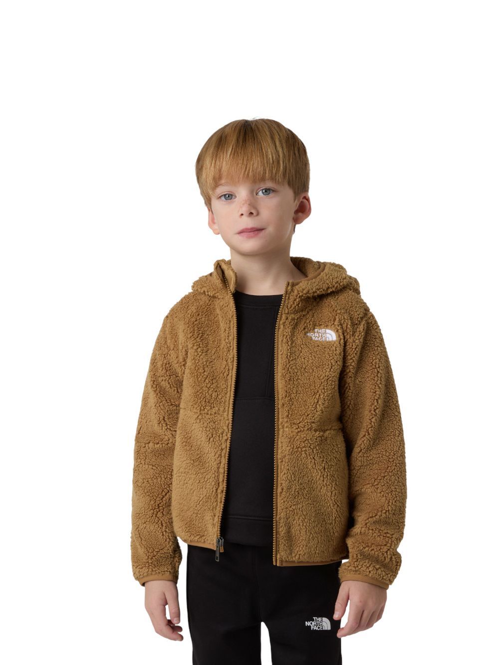 Pile The North Face CAMPSHIRE F/Z Bambino - Marrone The North Face Angolo dello Sport