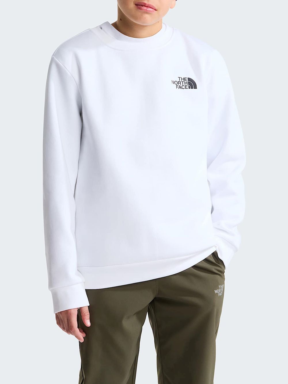 Felpa The North Face EVO BOX NSE C Bambino - Bianco