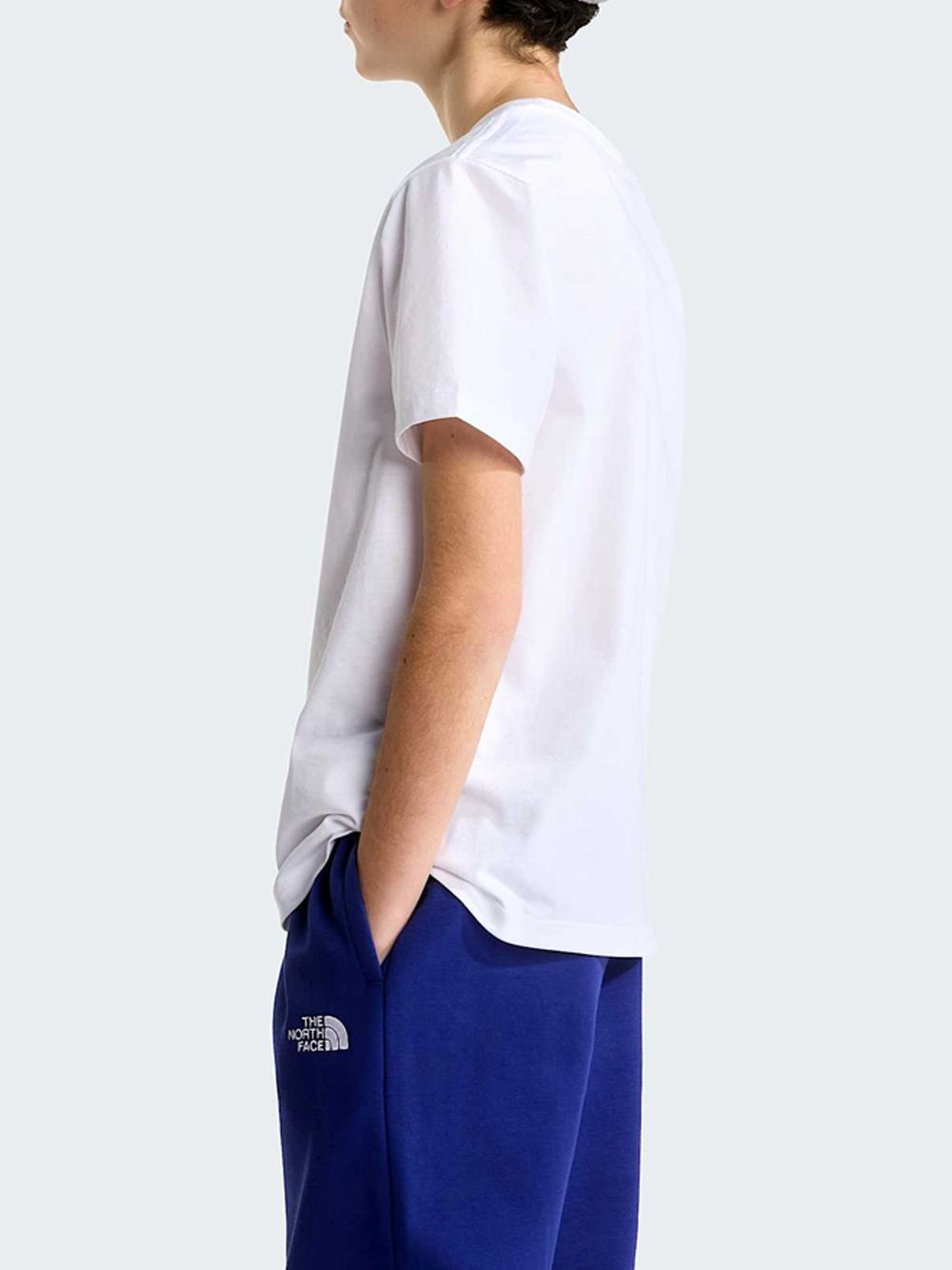 T-shirt The North Face EVO EMB S/S T Bambino - Bianco The North Face Angolo dello Sport