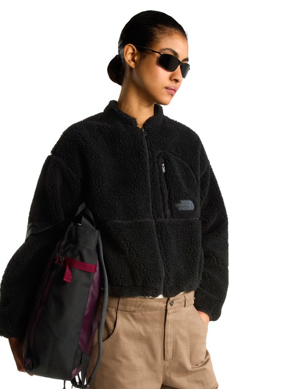 Pile The North Face EXT PLE 2 FZ J Donna - Nero