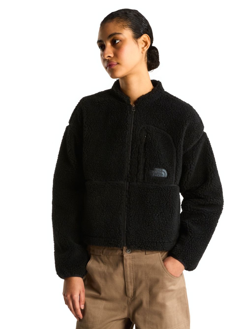 Pile The North Face EXT PLE 2 FZ J Donna - Nero