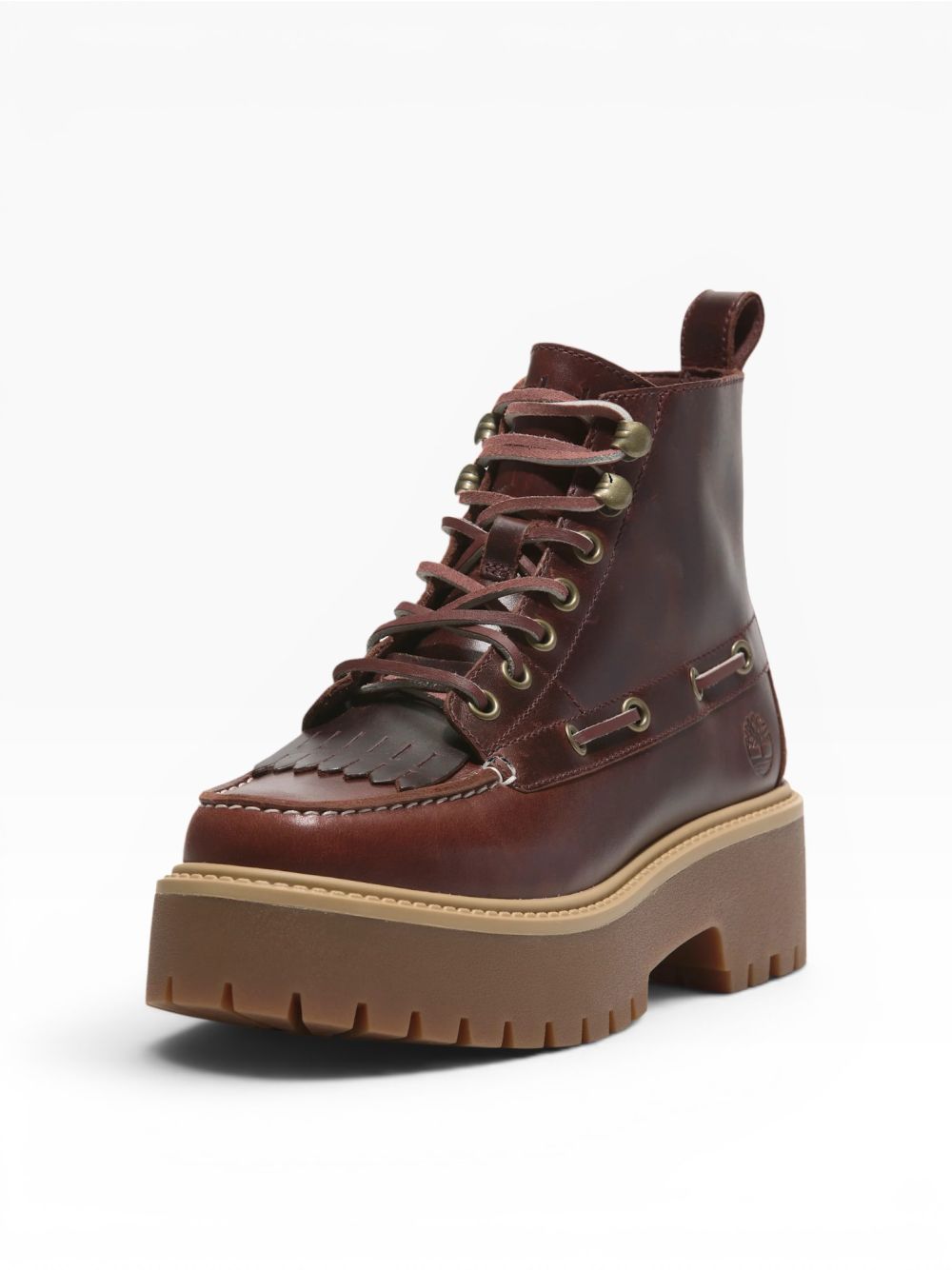 Stivaletti Timberland STONE STREET MID LACE UP BOOT FULL GRAIN Donna - Bordeaux