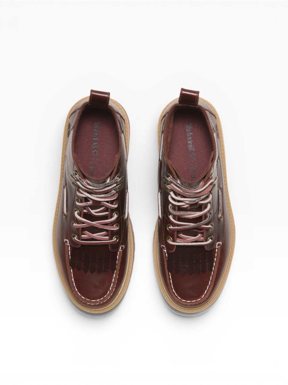 Stivaletti Timberland STONE STREET MID LACE UP BOOT FULL GRAIN Donna - Bordeaux