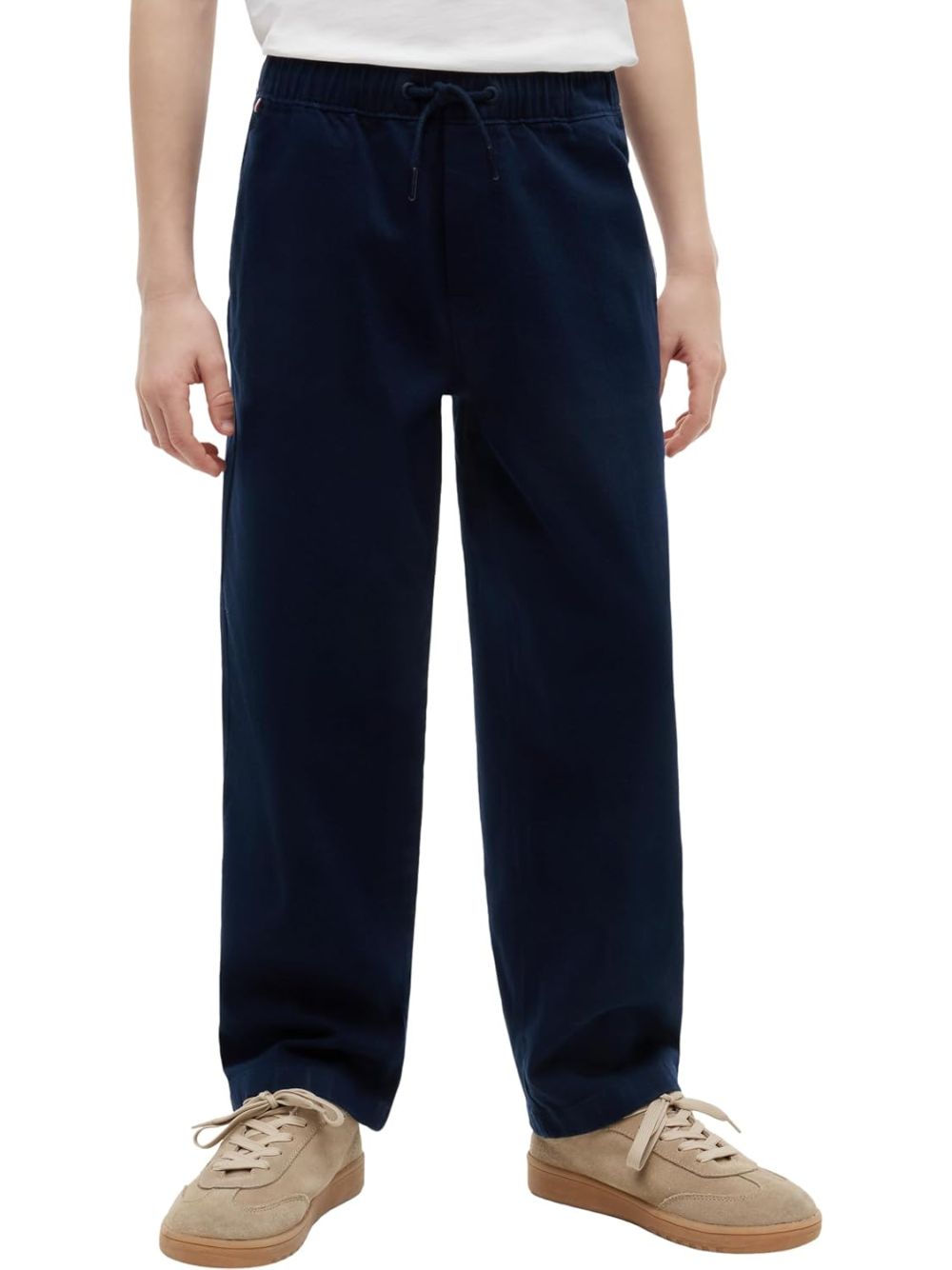 Pantalone Tommy Hilfiger BAGGY PULL ON SOFT TWILL Bambino - Navy