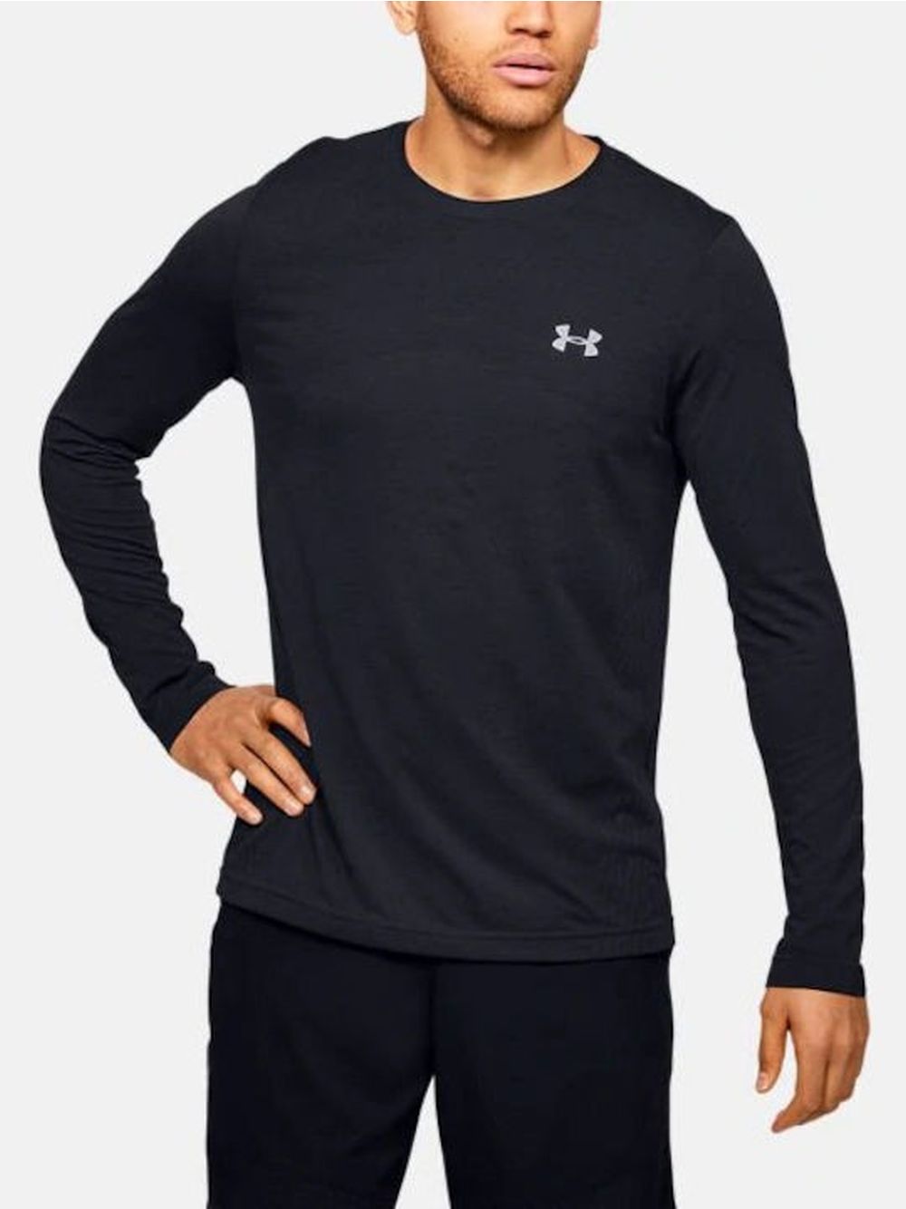T-shirt Sportiva Under Armour SPORTSTYLE LEFT CHEST LS Uomo - Nero