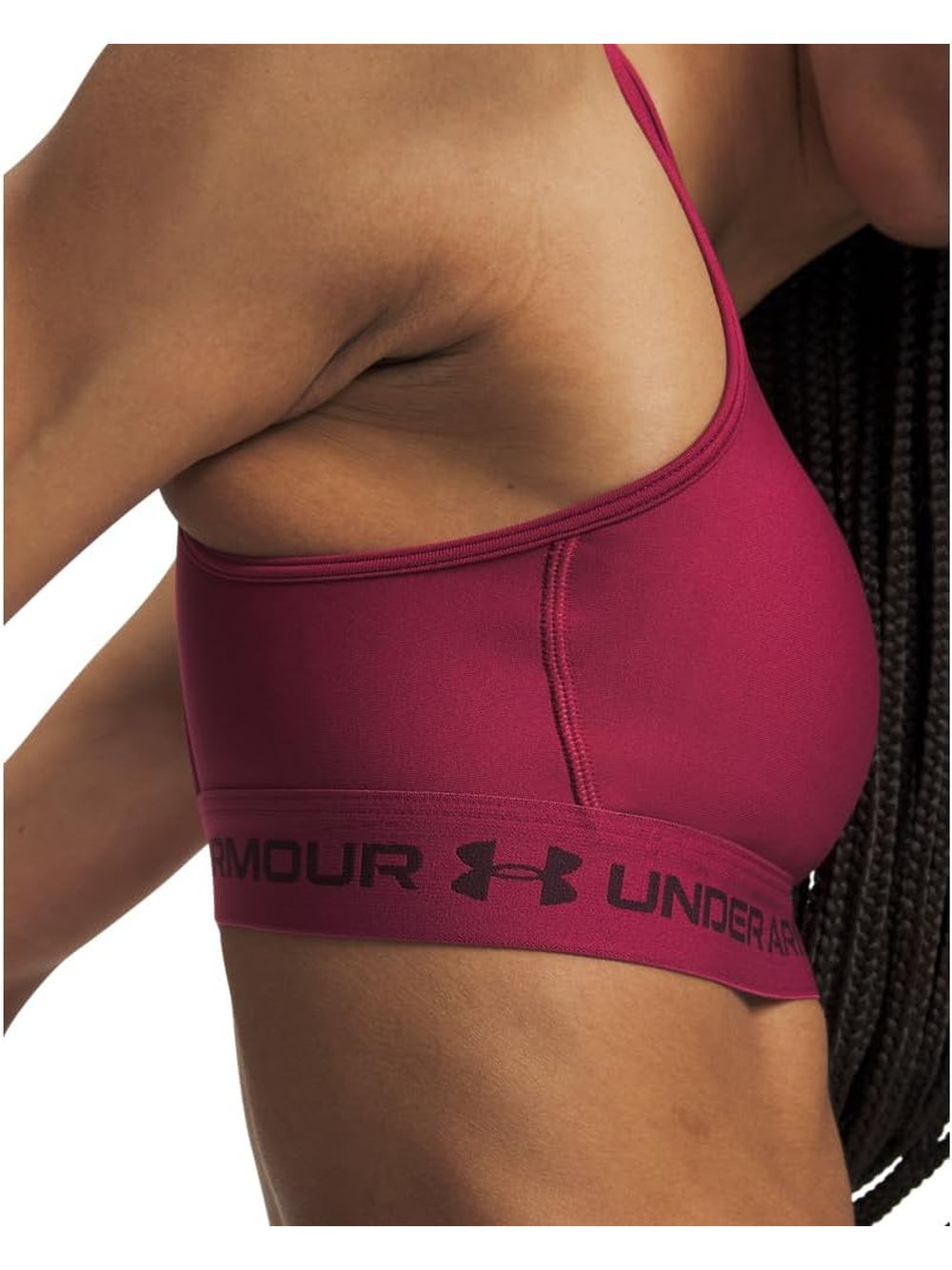 Top Sportivo Under Armour CROSSBACK MID BRA Donna - Rosso
