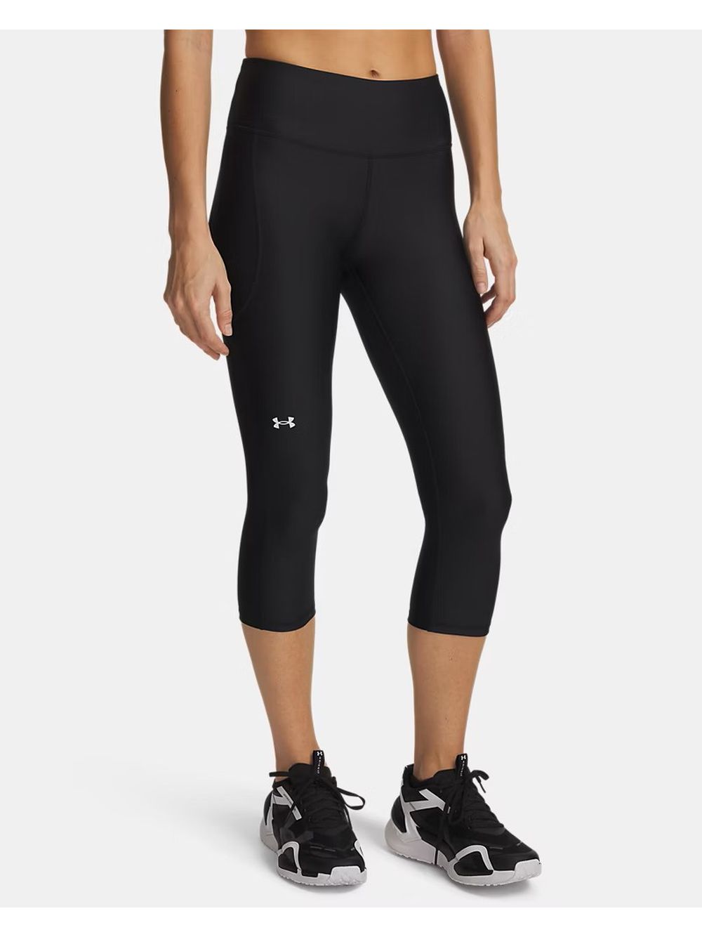 Leggings Under Armour TECH HI CAPRI Donna - Nero