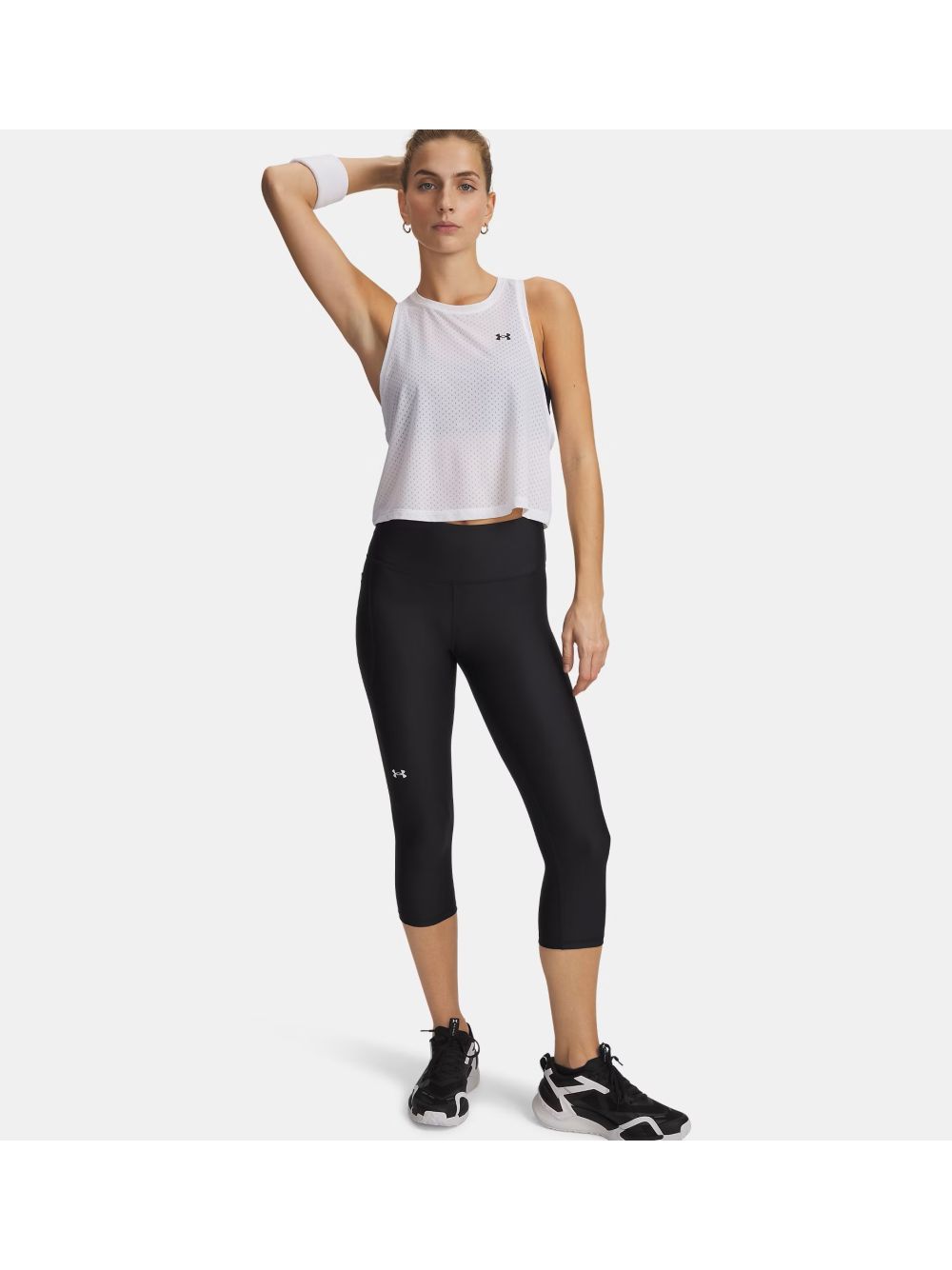 Leggings Under Armour TECH HI CAPRI Donna - Nero