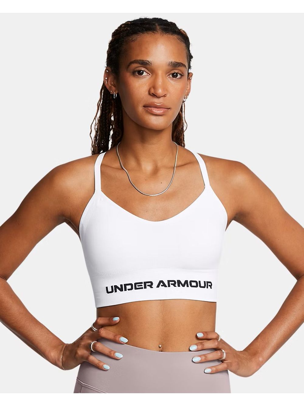 Top Sportivo Under Armour VANISH SEAMLESS LOW BRA Donna - Bianco
