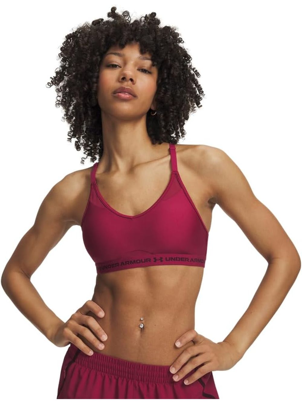 Top Sportivo Under Armour CROSSBACK LOW BRA Donna - Rosso