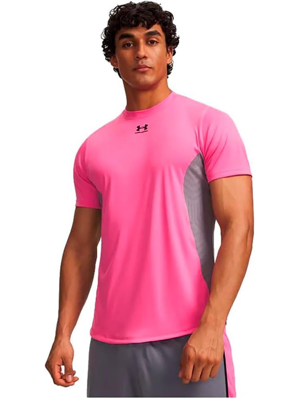 T-shirt Sportiva Under Armour M CHALLENGER PRO SS Uomo - Rosa