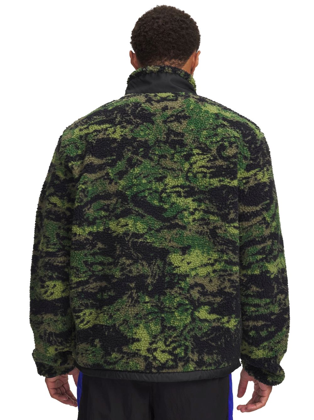 Felpa Under Armour ICON CW HIGH PILE FZ Uomo - Oliva