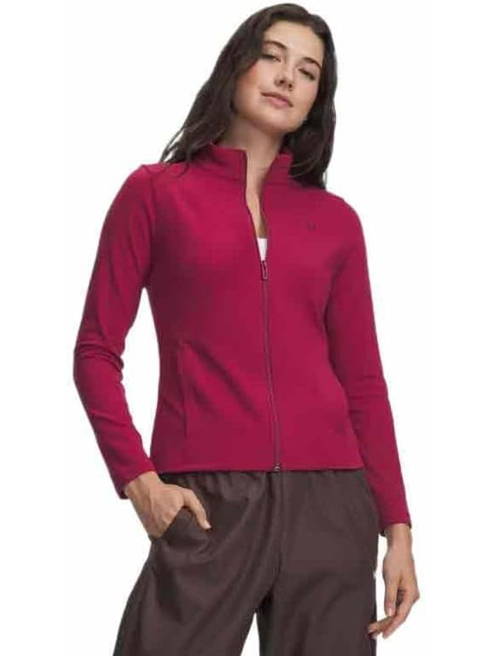 Felpa Under Armour MOTION FZ Donna - Rosso