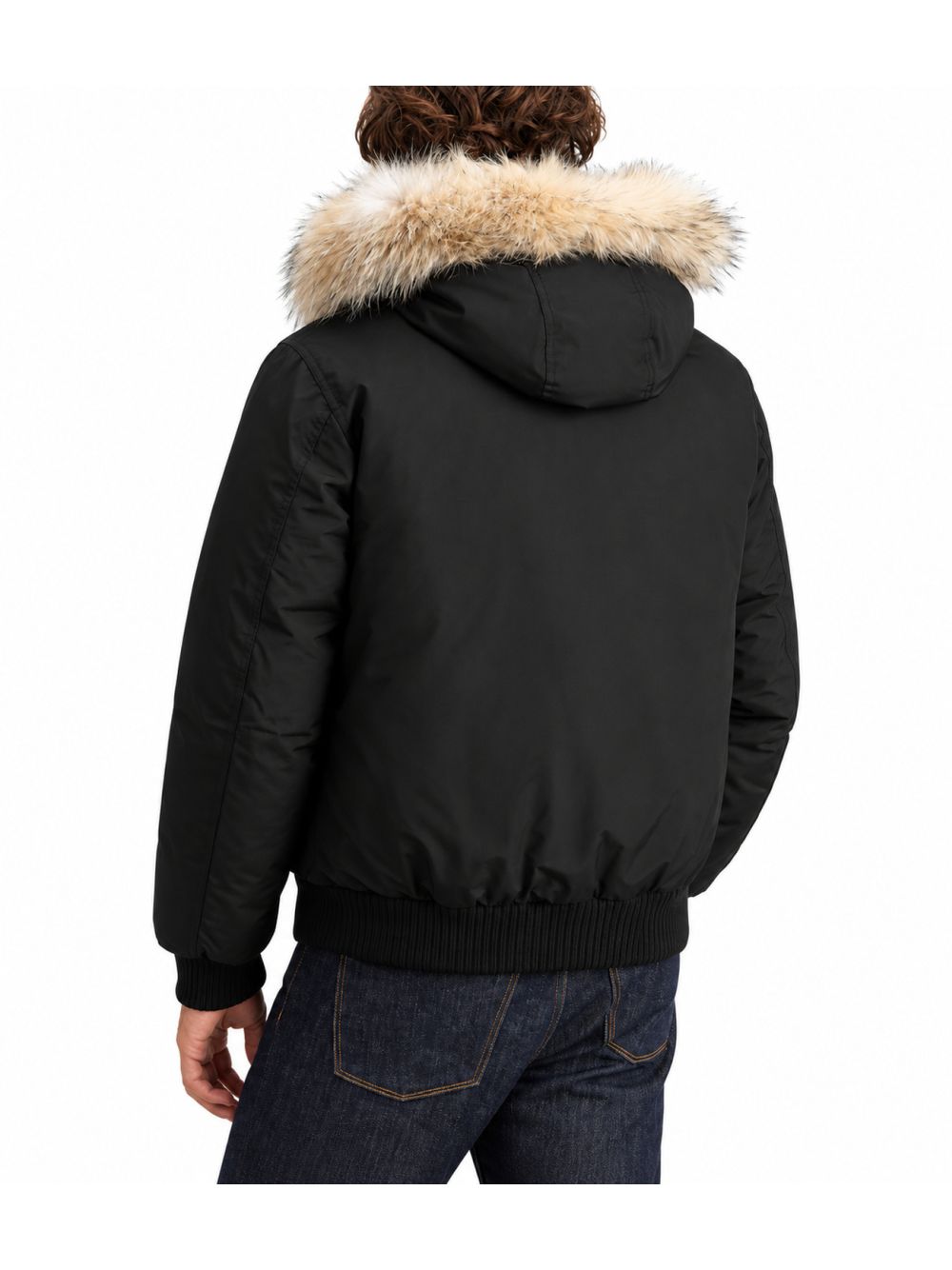 Giubbotto Woolrich POLAR DETACHABLE FUR BOMBER Uomo - Nero